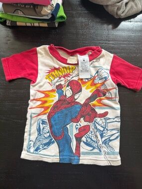 Spiderman Short Sleeve Graphic Tee - Red, White, Blue